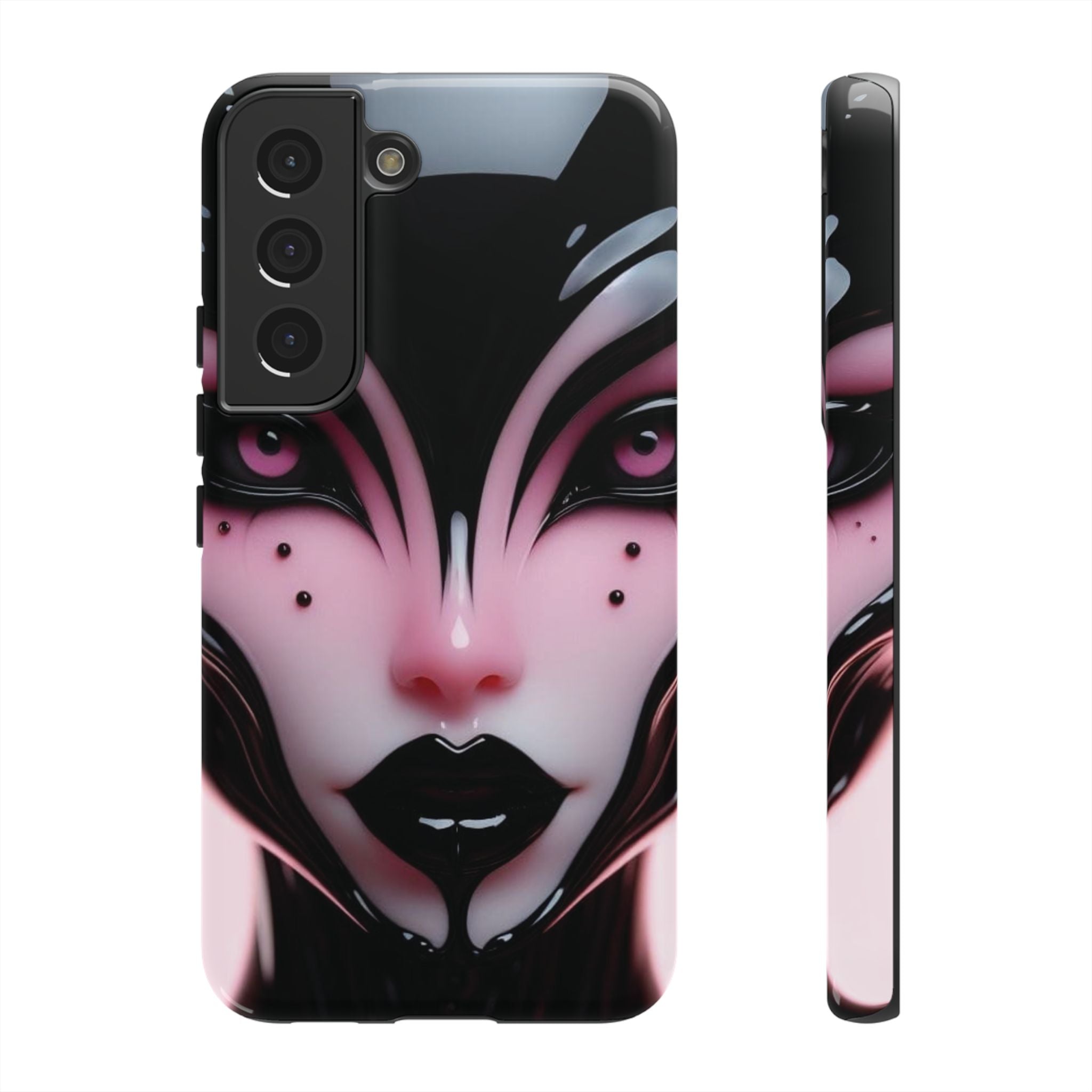 Pink Alien Tough Phone Case for iPhone, Galaxy, or Google Pixel