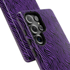 Purple Zebra Tough Phone Case for iPhone, Galaxy, or Google Pixel