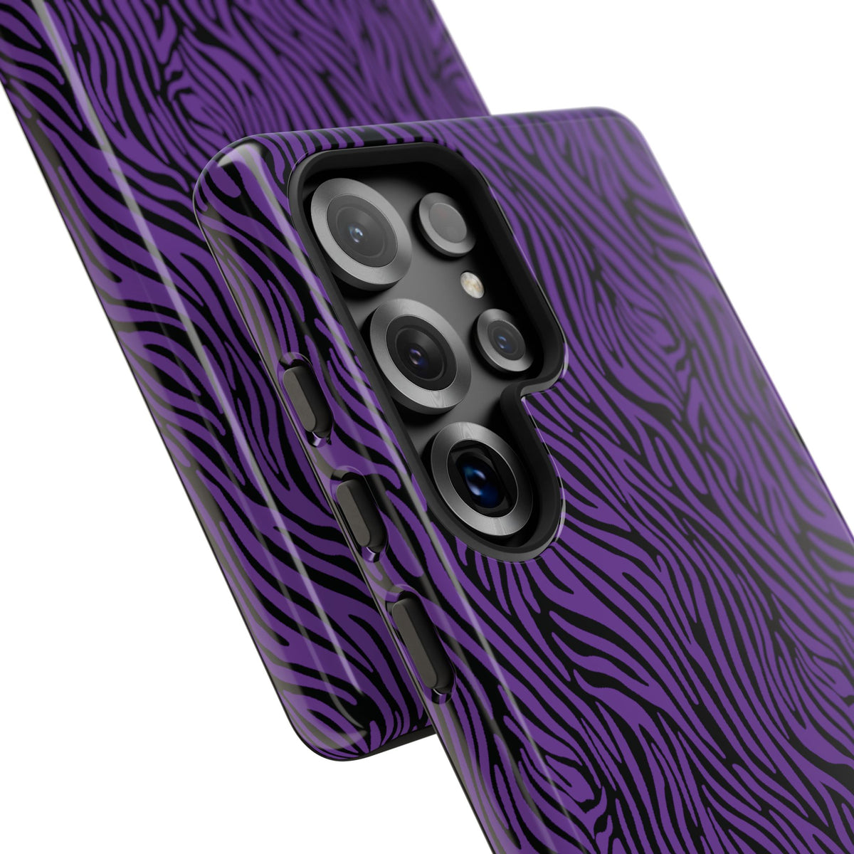 Purple Zebra Tough Phone Case for iPhone, Galaxy, or Google Pixel