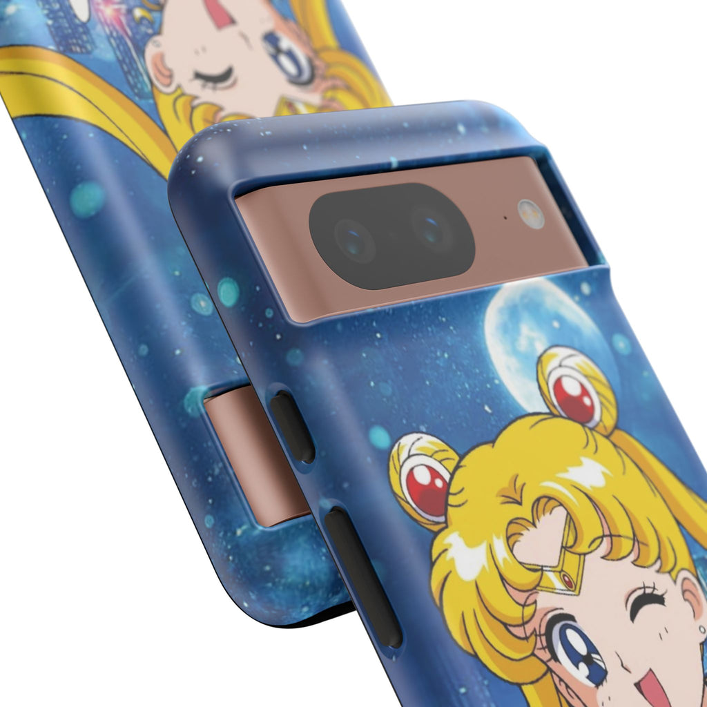 Blue S Moon Tough Case for iPhone, Galaxy, or Google Pixel