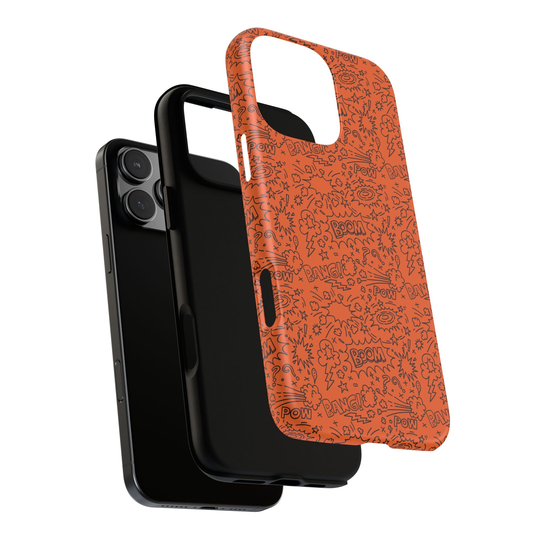 Wow Orange Tough Case for iPhone, Galaxy, or Google Pixel