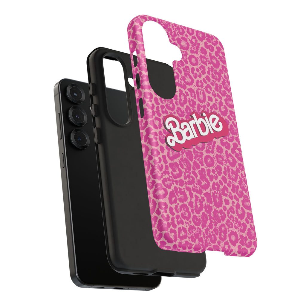 Hot Neon Pink Leopard Barb Tough Phone Case iPhone, Galaxy, or Google Pixel