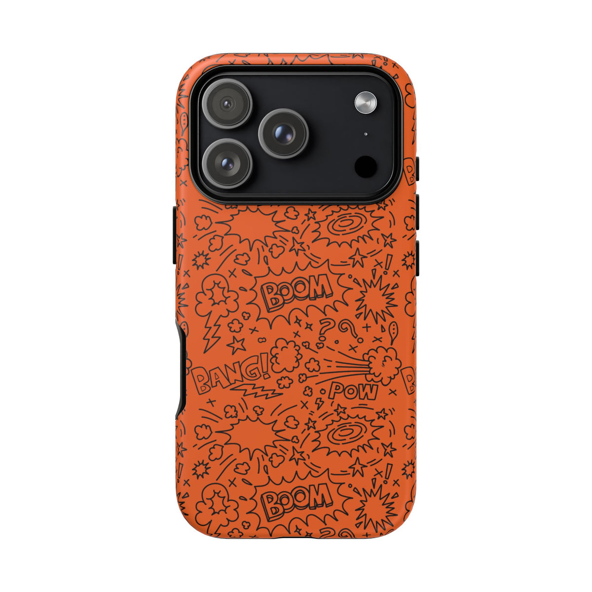Wow Orange Tough Case for iPhone, Galaxy, or Google Pixel