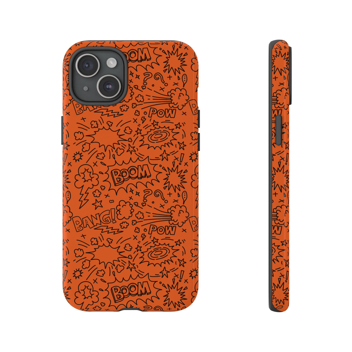 Wow Orange Tough Case for iPhone, Galaxy, or Google Pixel