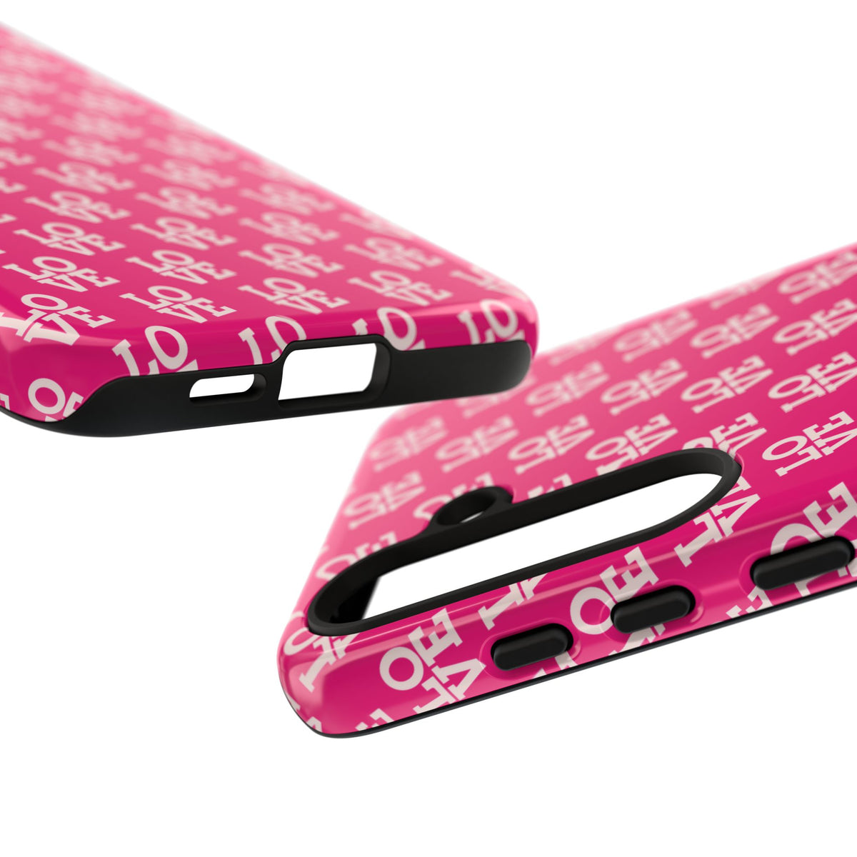 Vibrant Pink LOVE Tough Case iPhone, Galaxy, or Google Pixel