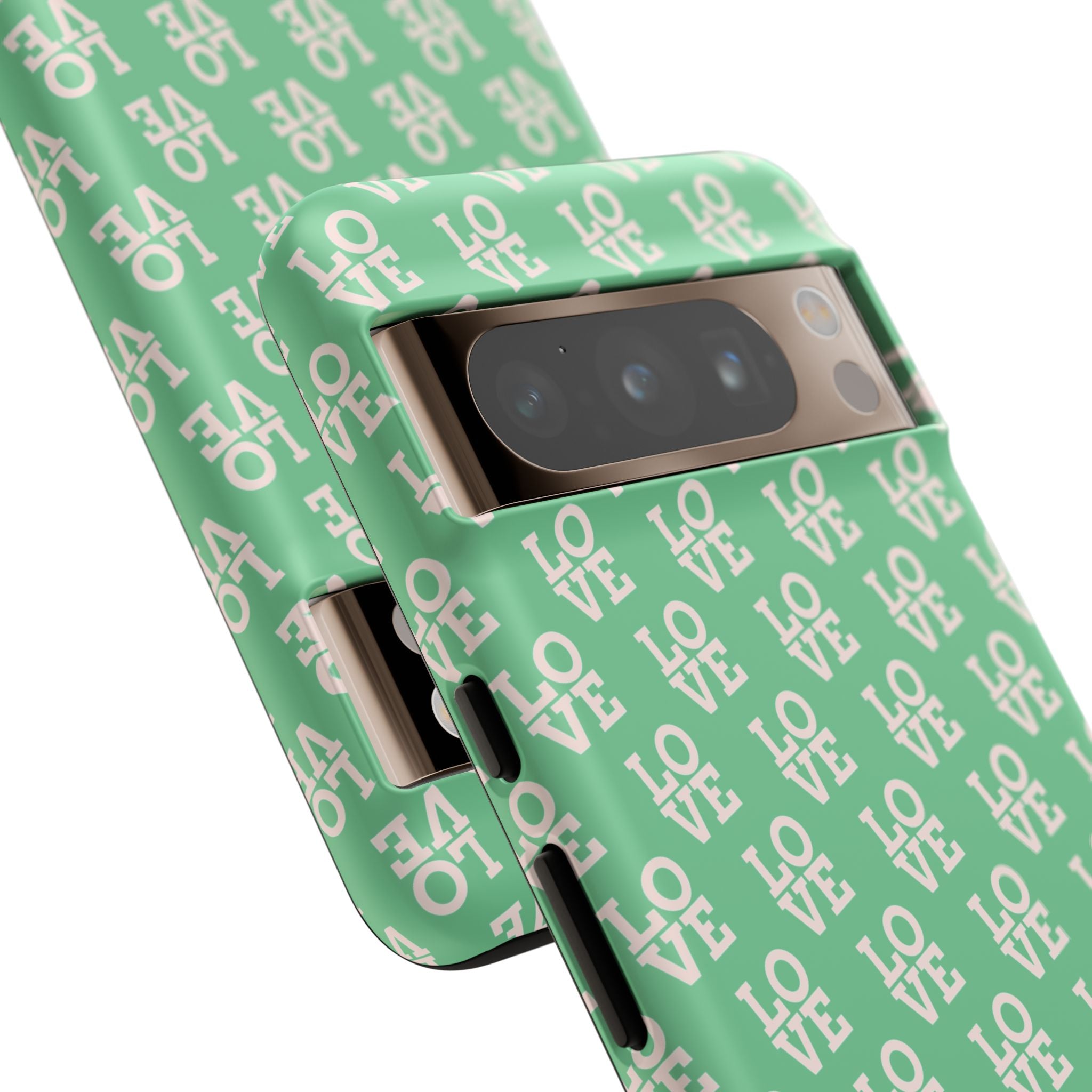 LOVE Aqua Tough Phone Case for iPhone, Galaxy, or Google Pixel