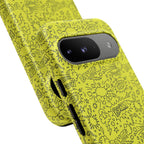 Neon Yellow Wow RG Tough Phone Case for iPhone, Galaxy, or Google Pixel