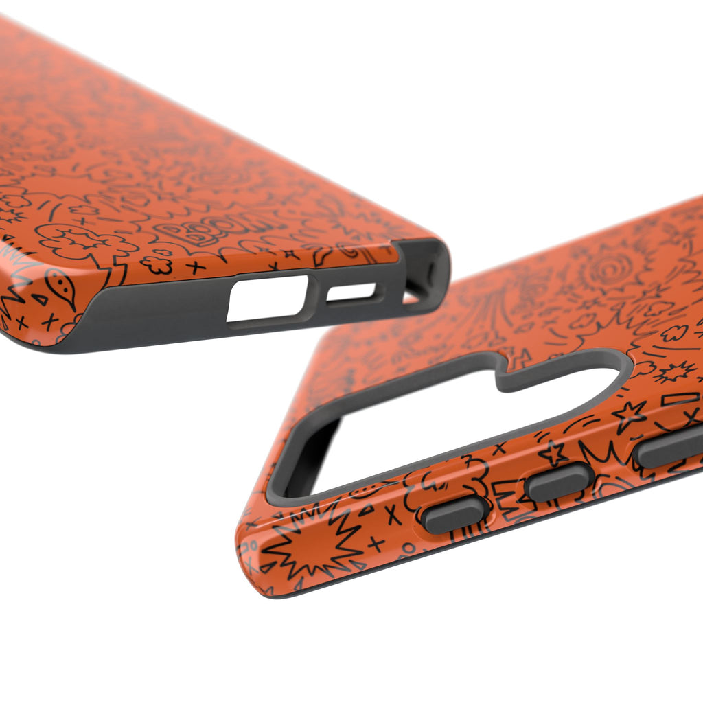 Wow Orange Tough Case for iPhone, Galaxy, or Google Pixel