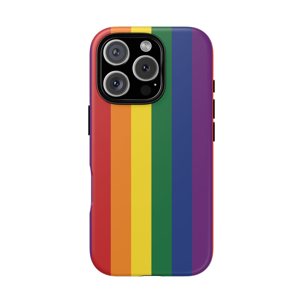 LGBTQ Rainbow Flag Tough Phone Case for iPhone, Galaxy, or Google Pixel