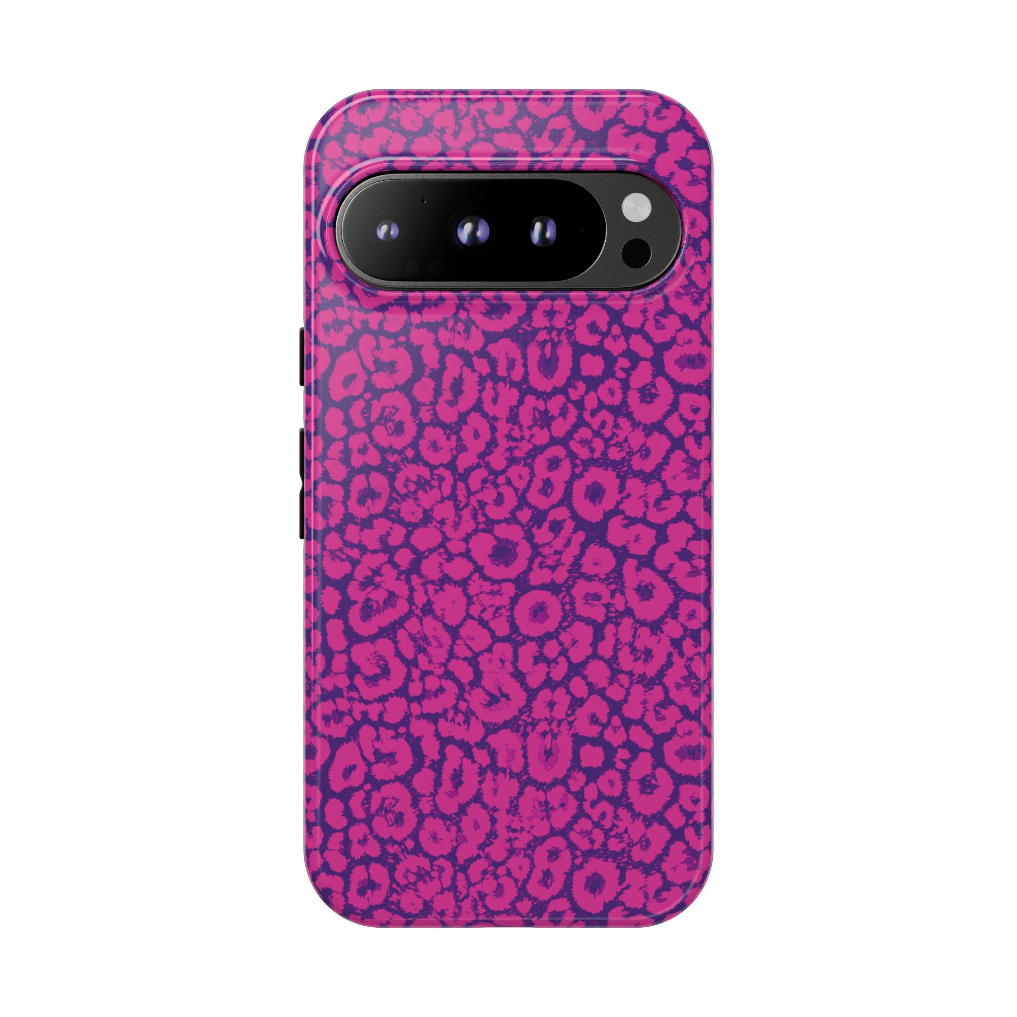 Pink Purple Leopard Tough Phone Case iPhone, Galaxy and Google Pixel