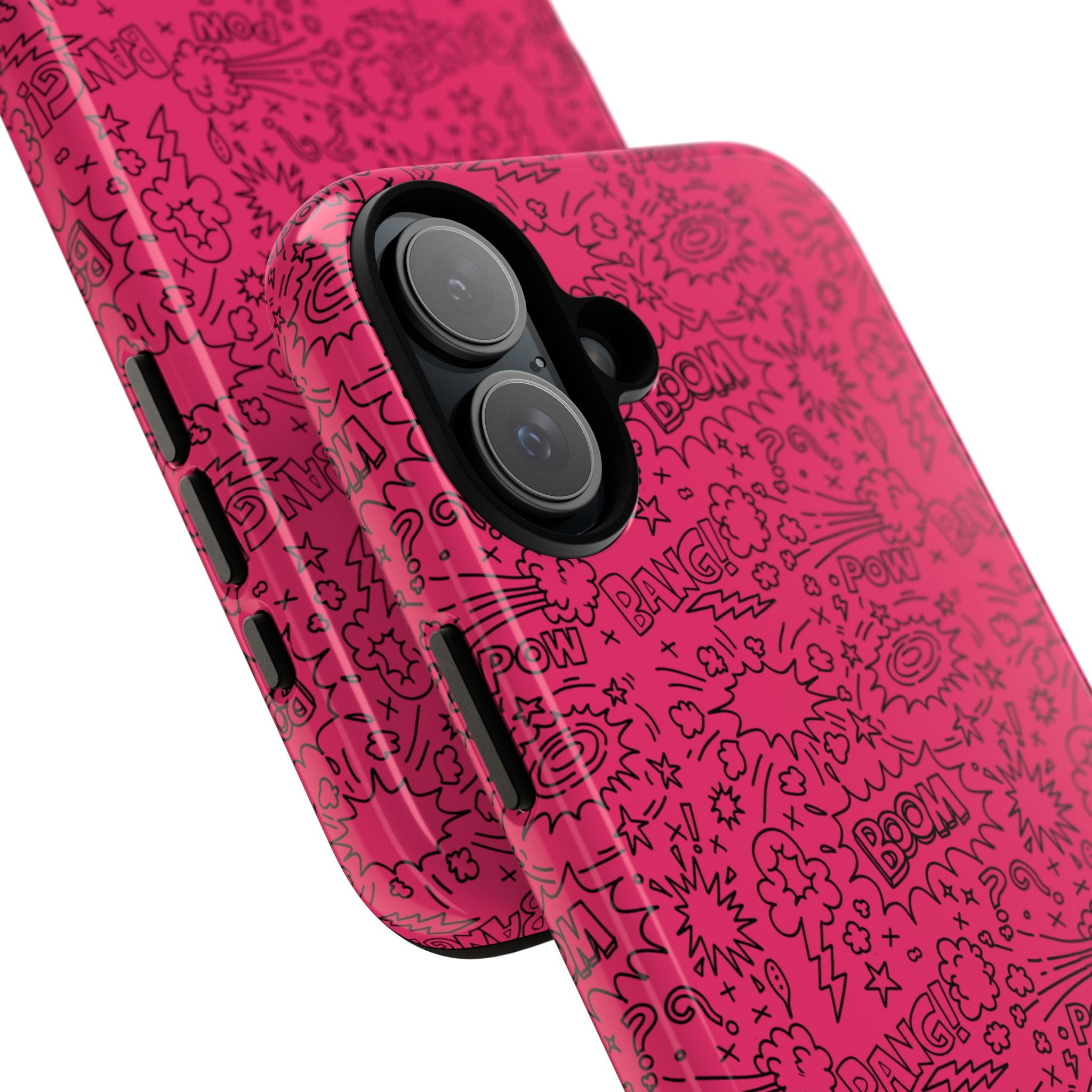Pink Wow Tough Case for iPhone, Galaxy, or Google Pixel