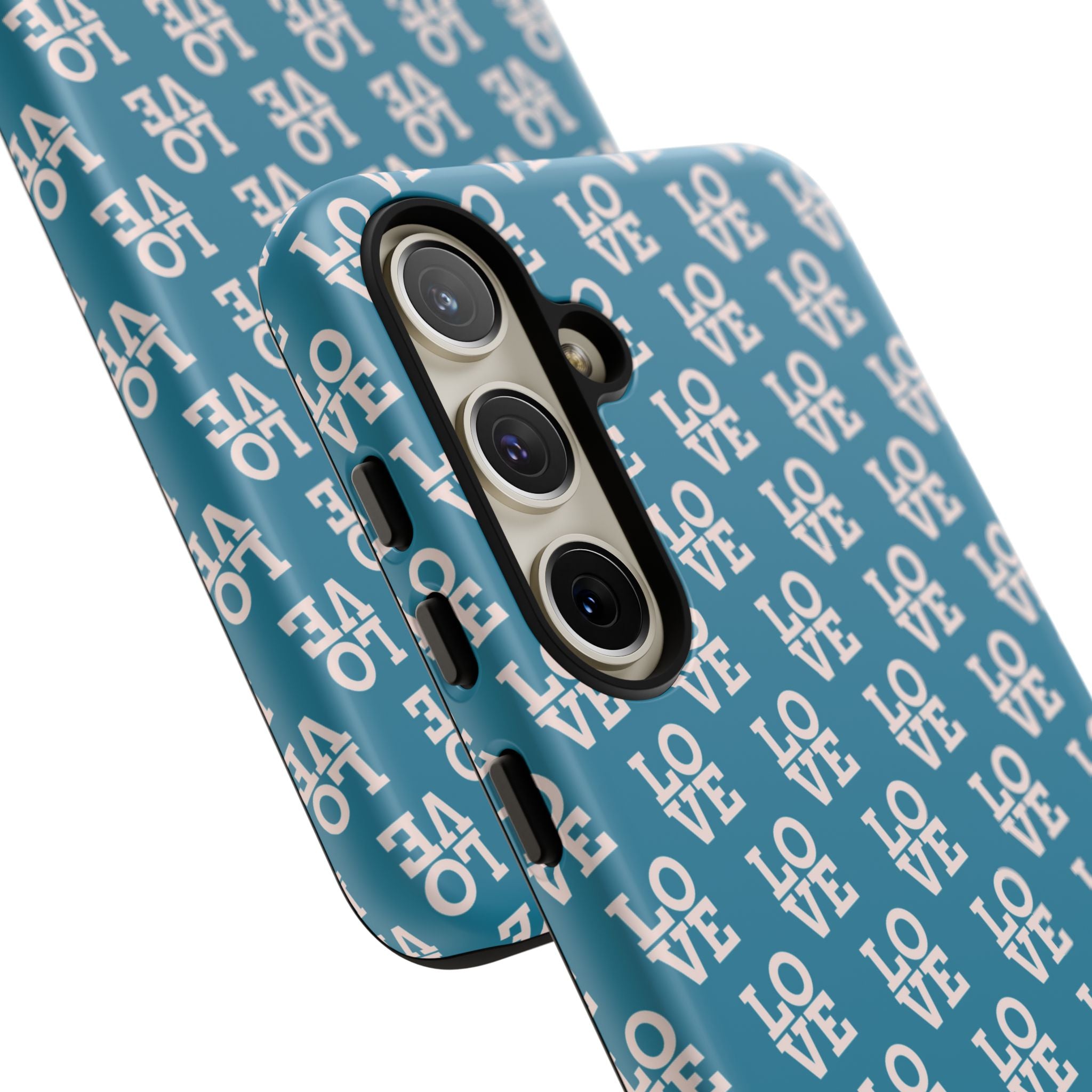 LOVE Teal Green Tough Phone Case iPhone, Galaxy, or Google Pixel