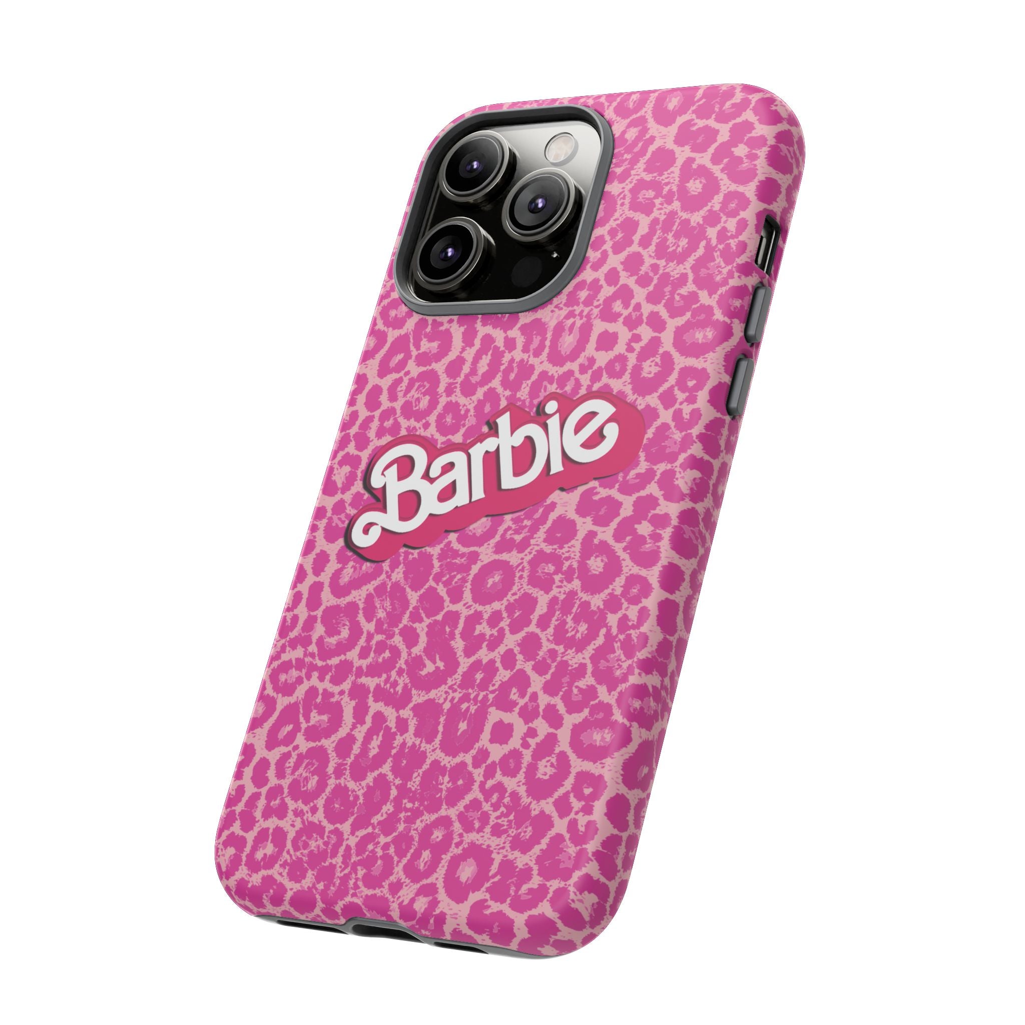 Hot Neon Pink Leopard Barb Tough Phone Case iPhone, Galaxy, or Google Pixel