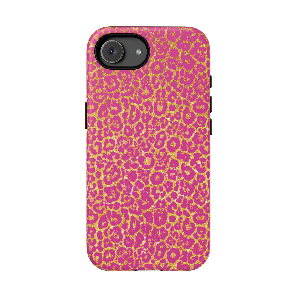 Pink Gold Leopard Tough Case for iPhone, Galaxy, or Google Pixel