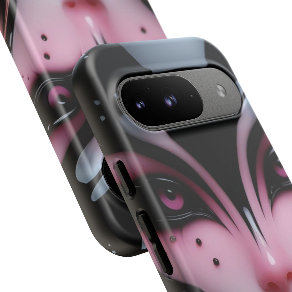 Pink Alien Tough Phone Case for iPhone, Galaxy, or Google Pixel
