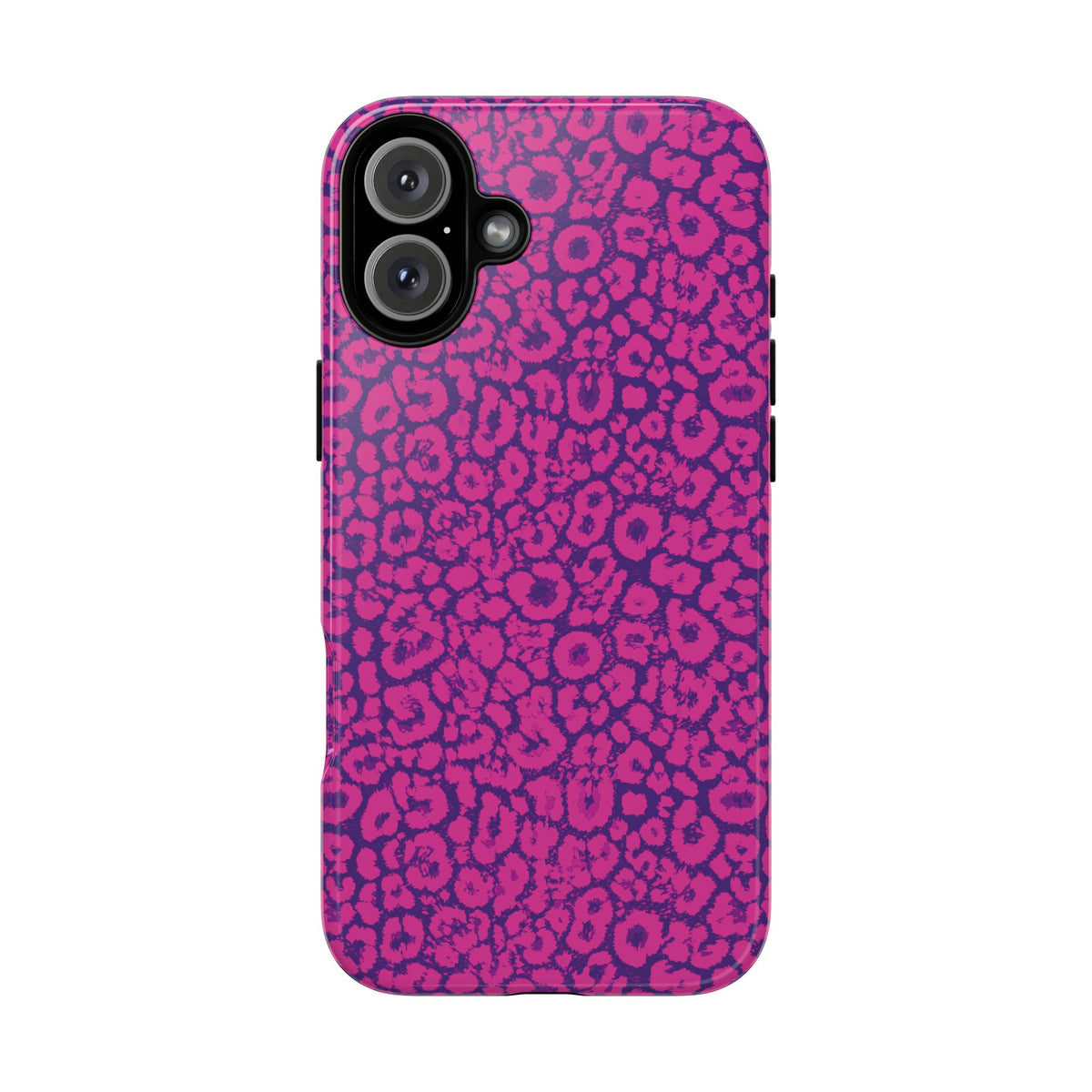 Pink Purple Leopard Tough Phone Case iPhone, Galaxy and Google Pixel