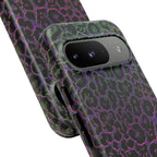 Colorful Leopard Tough Phone Case for iPhone, Galaxy, or Google Pixel