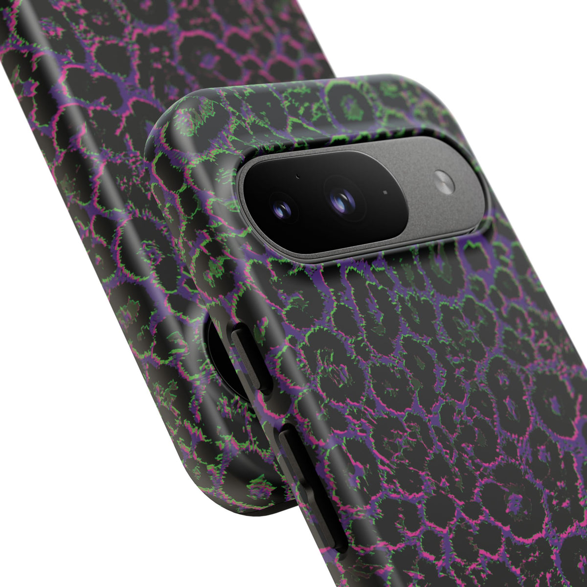 Colorful Leopard Tough Phone Case for iPhone, Galaxy, or Google Pixel