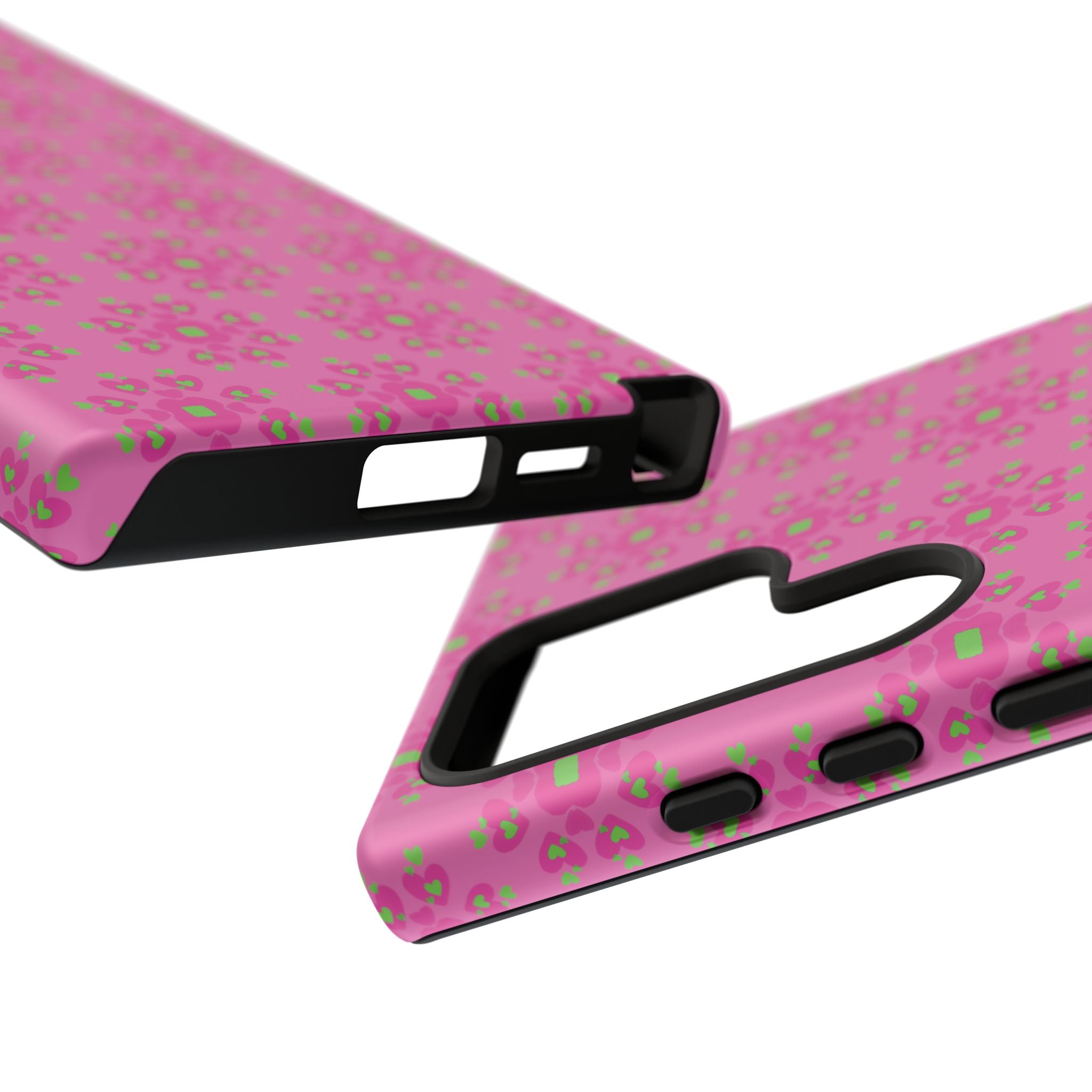 Floresta Heart Pink Tough Phone Case iPhone, Galaxy, or Google Pixel