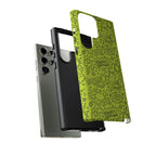 Neon Lime Wow Tough Case for iPhone, Galaxy, or Google Pixel