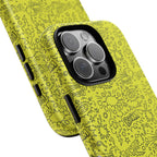 Neon Yellow Wow RG Tough Phone Case for iPhone, Galaxy, or Google Pixel
