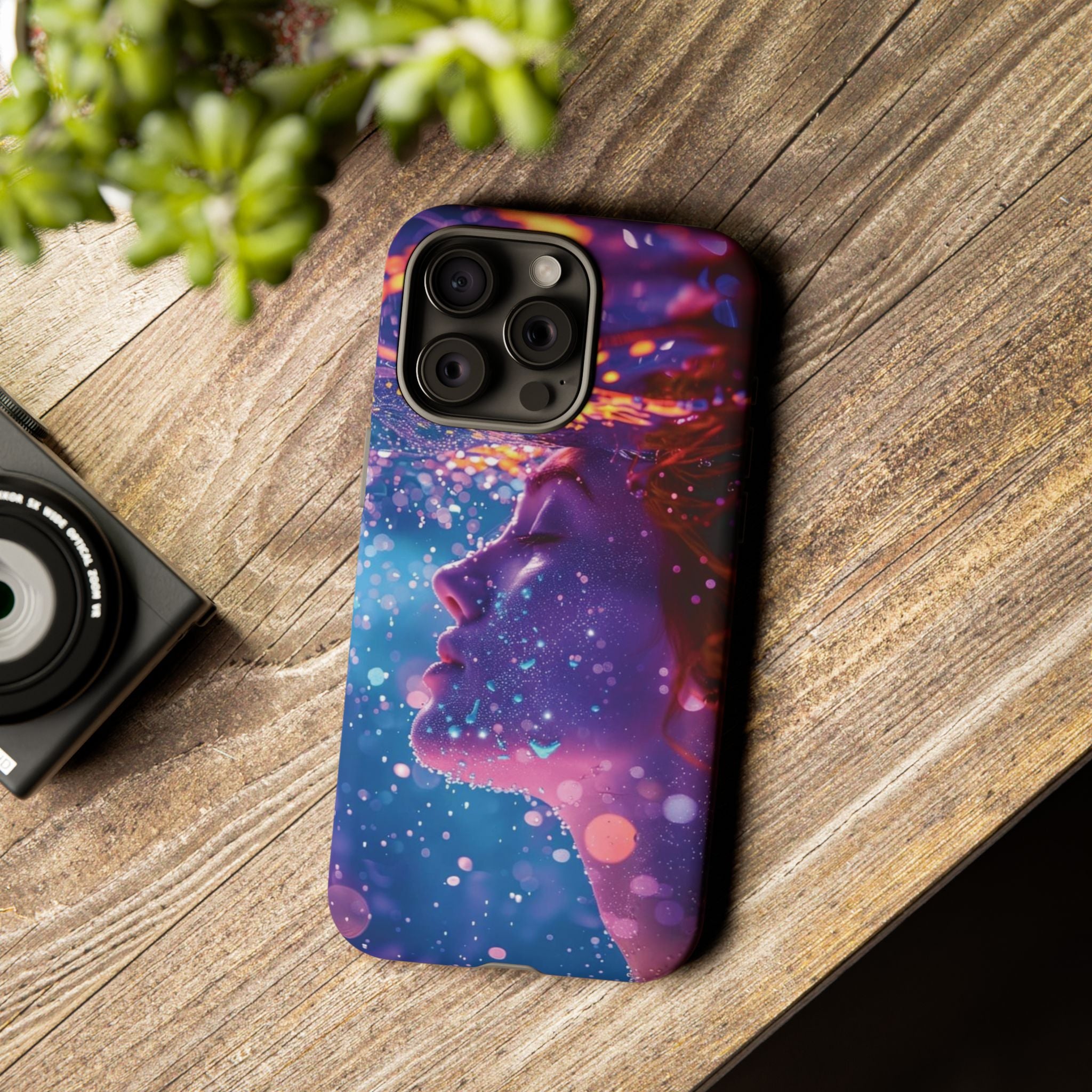 Meditating Underwater Tough Phone Case for iPhone, Galaxy, or Google Pixel