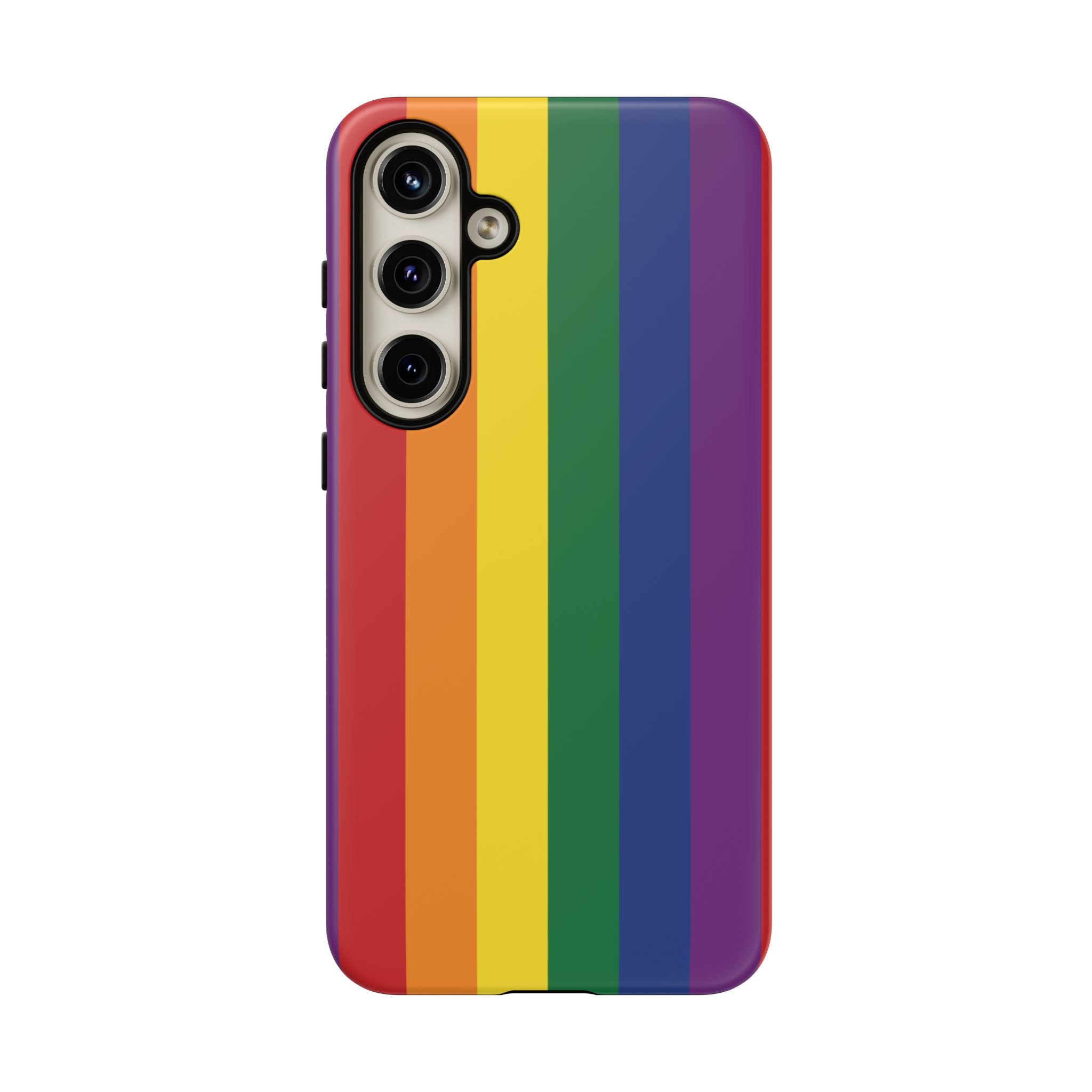 LGBTQ Rainbow Flag Tough Phone Case for iPhone, Galaxy, or Google Pixel