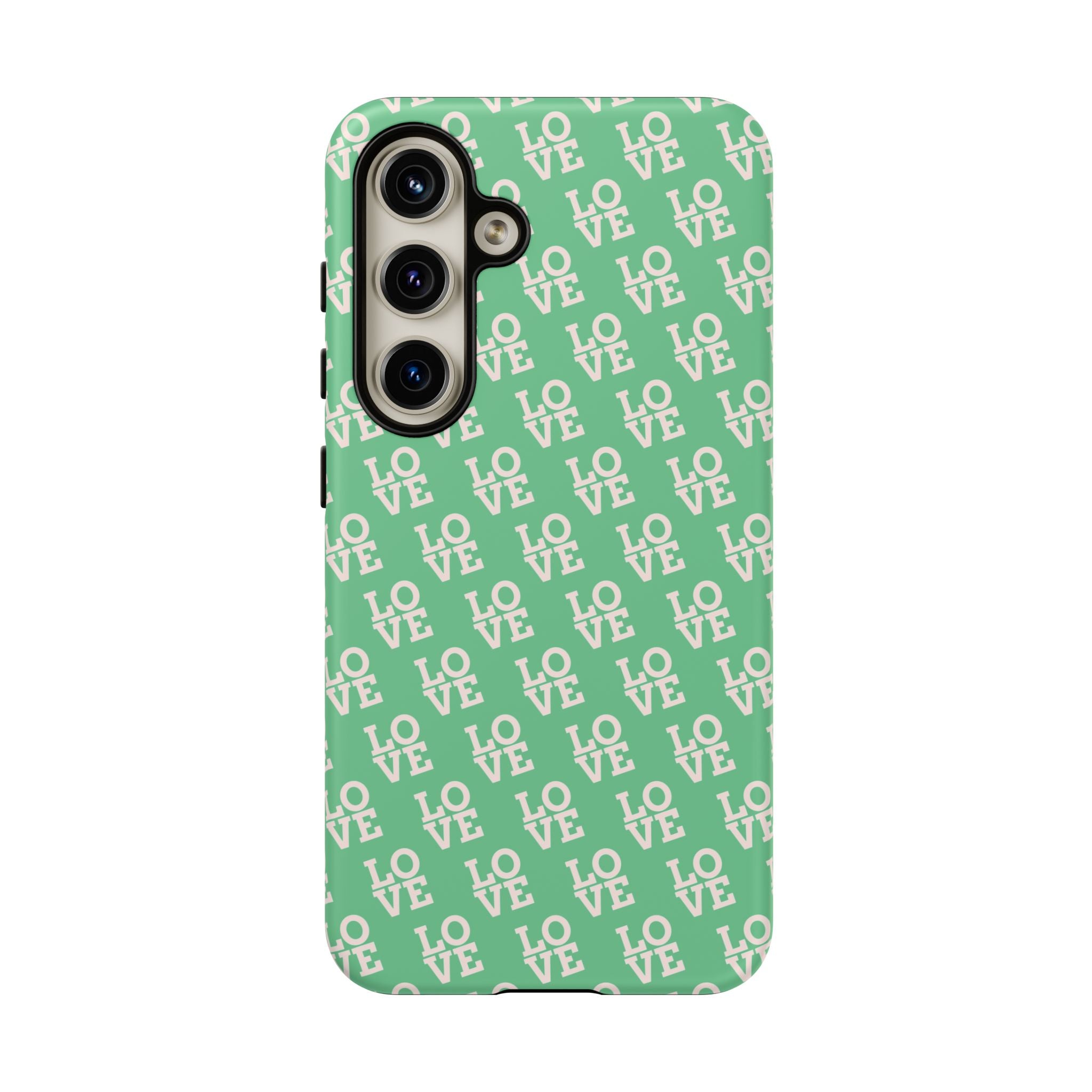 LOVE Aqua Tough Phone Case for iPhone, Galaxy, or Google Pixel