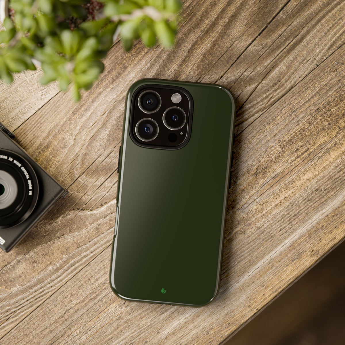 Olive Green Tough Phone Case for iPhone, Galaxy and Google Pixel