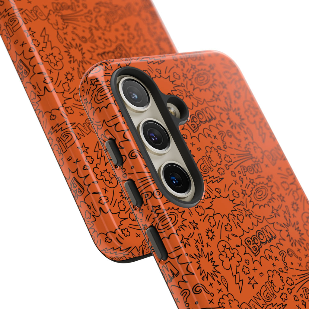 Wow Orange Tough Case for iPhone, Galaxy, or Google Pixel