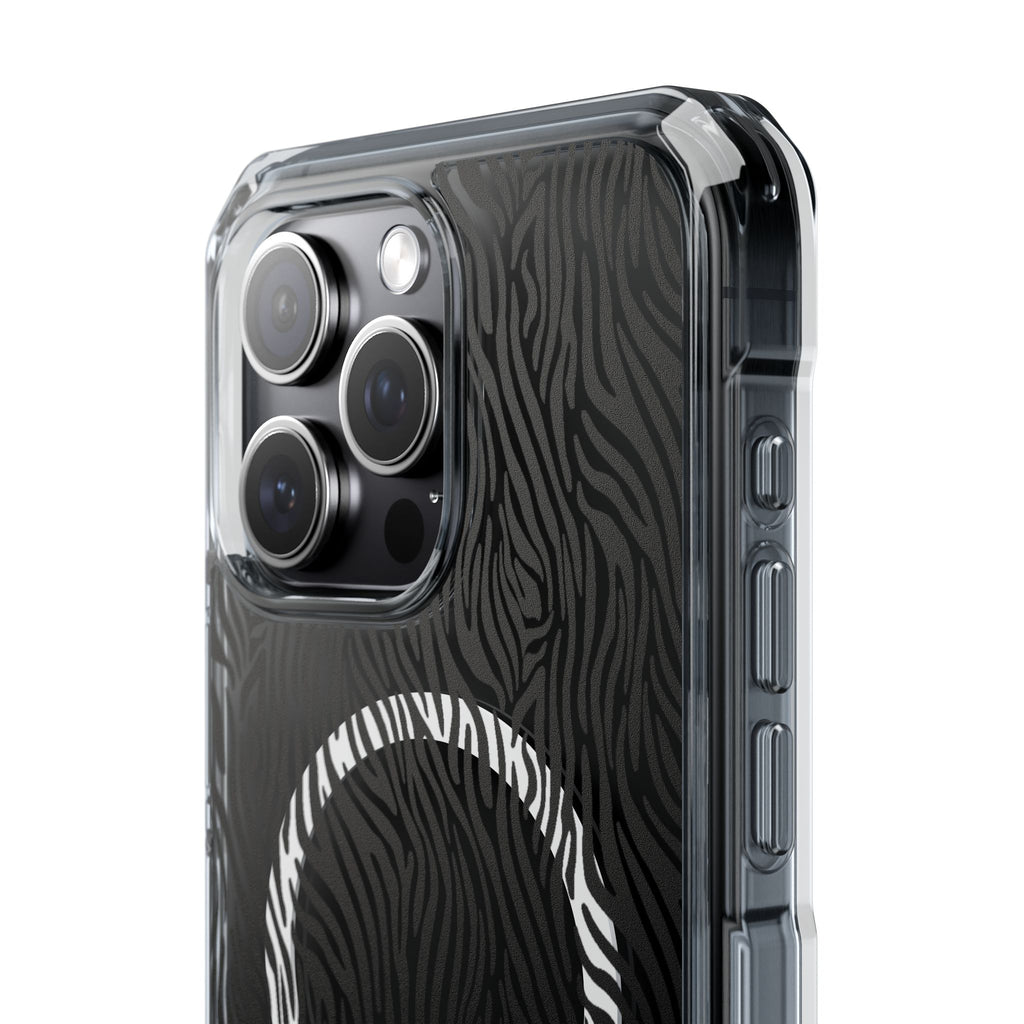 Zebra Magnetic iPhone 14, 15, 16 Series Clear Impact Cases