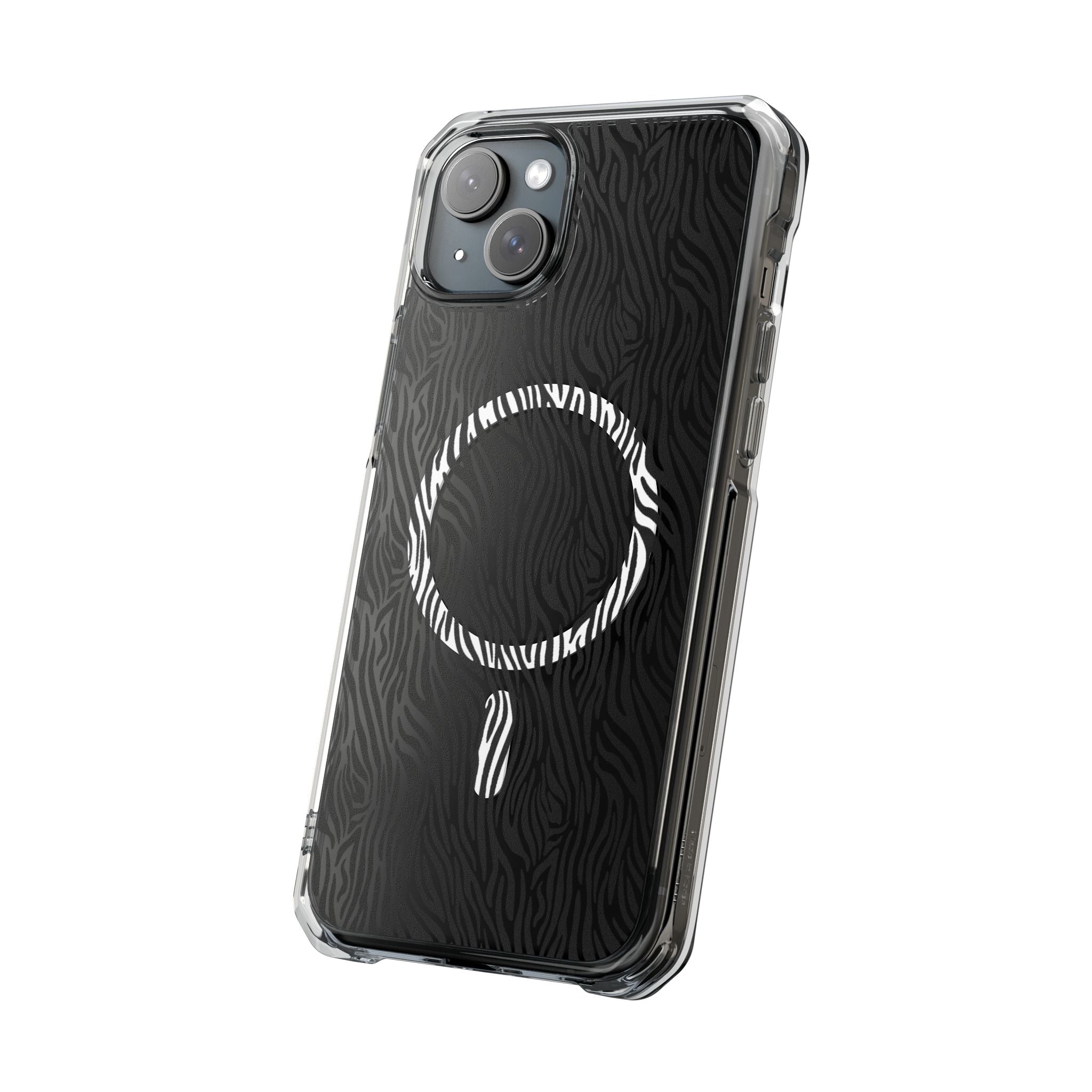 Zebra Magnetic iPhone 14, 15, 16 Series Clear Impact Cases