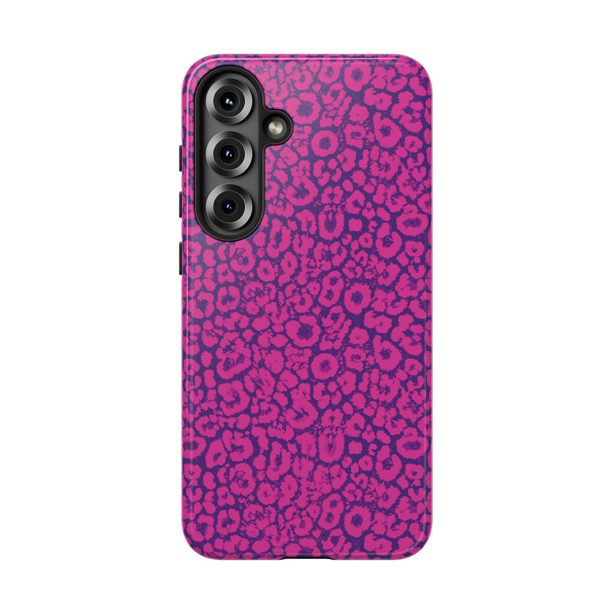 Pink Purple Leopard Tough Phone Case iPhone, Galaxy and Google Pixel