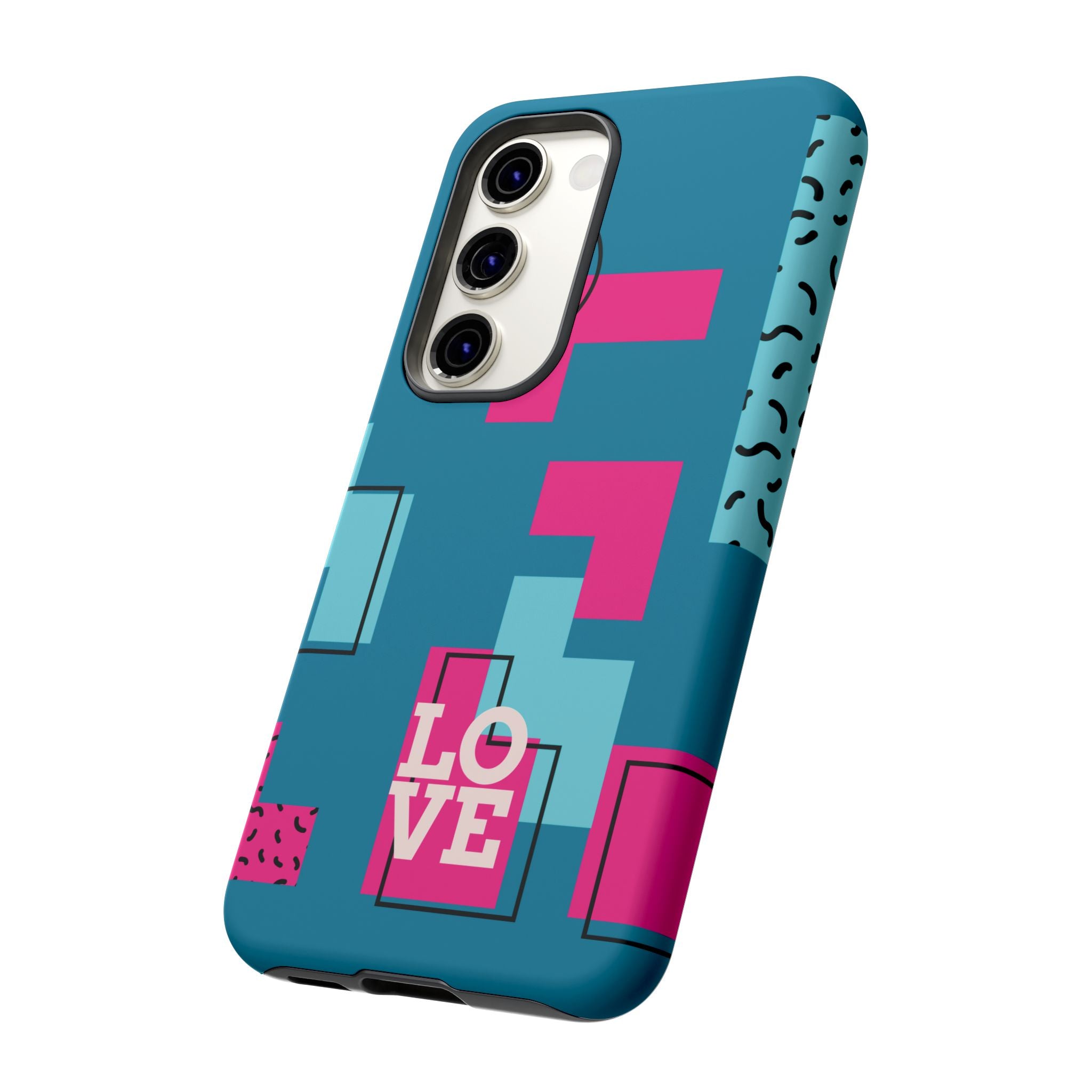 LOVE Teal Green Tough Phone Case for iPhone, Galaxy, or Google Pixel
