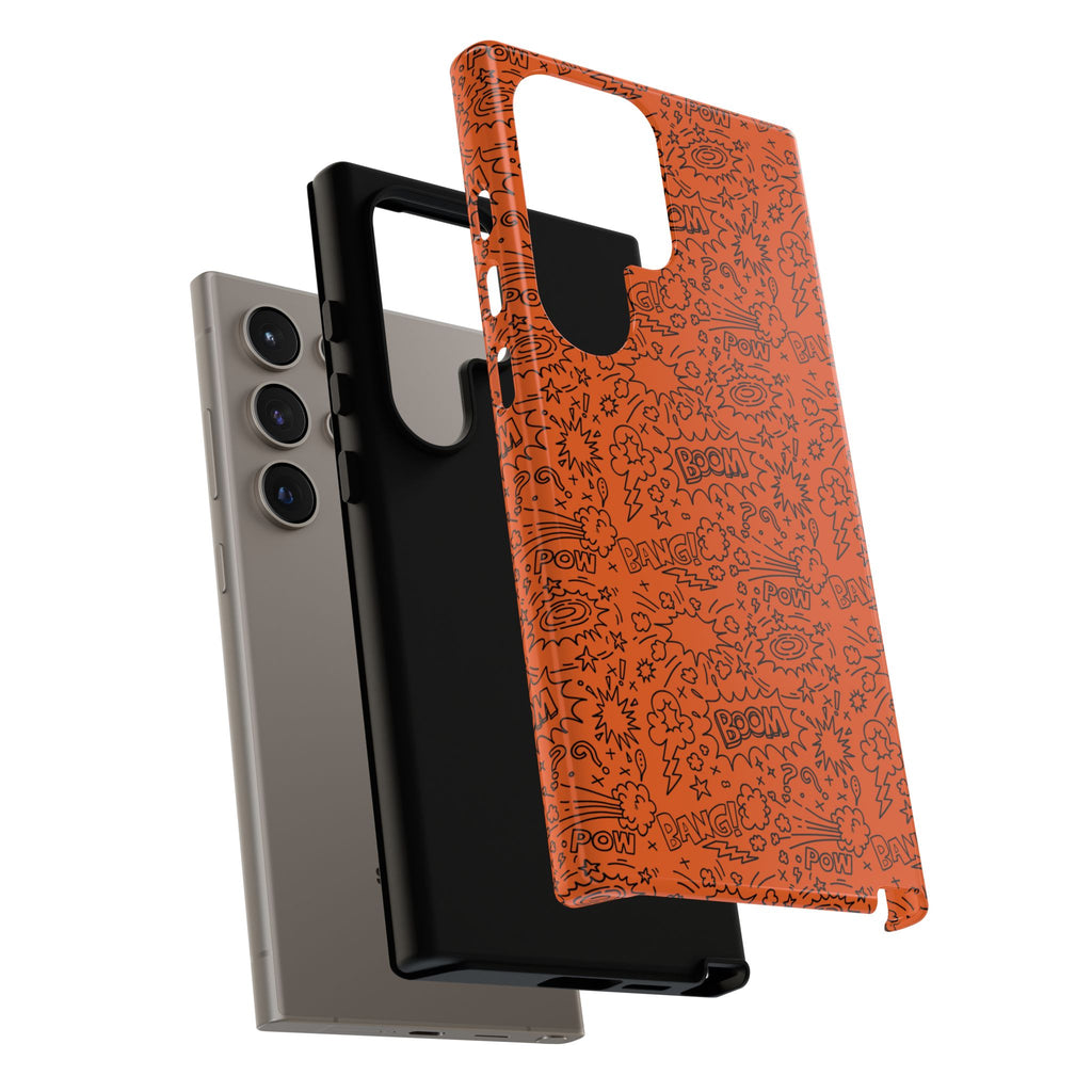 Wow Orange Tough Case for iPhone, Galaxy, or Google Pixel