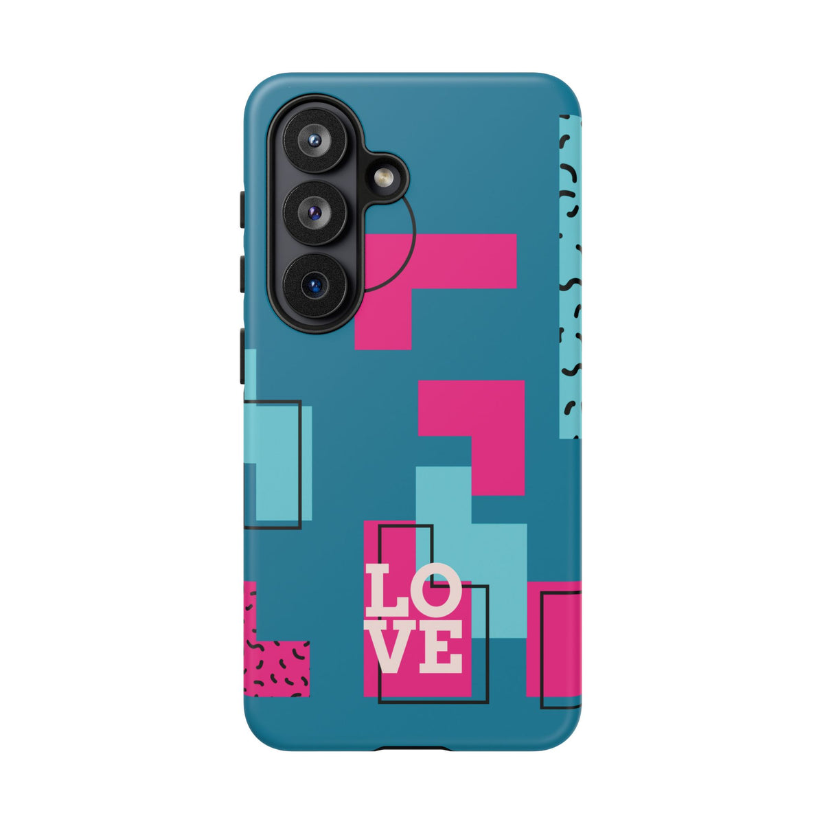 LOVE Teal Green Tough Phone Case for iPhone, Galaxy, or Google Pixel