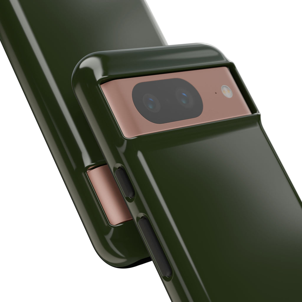 Olive Green Tough Phone Case for iPhone, Galaxy and Google Pixel