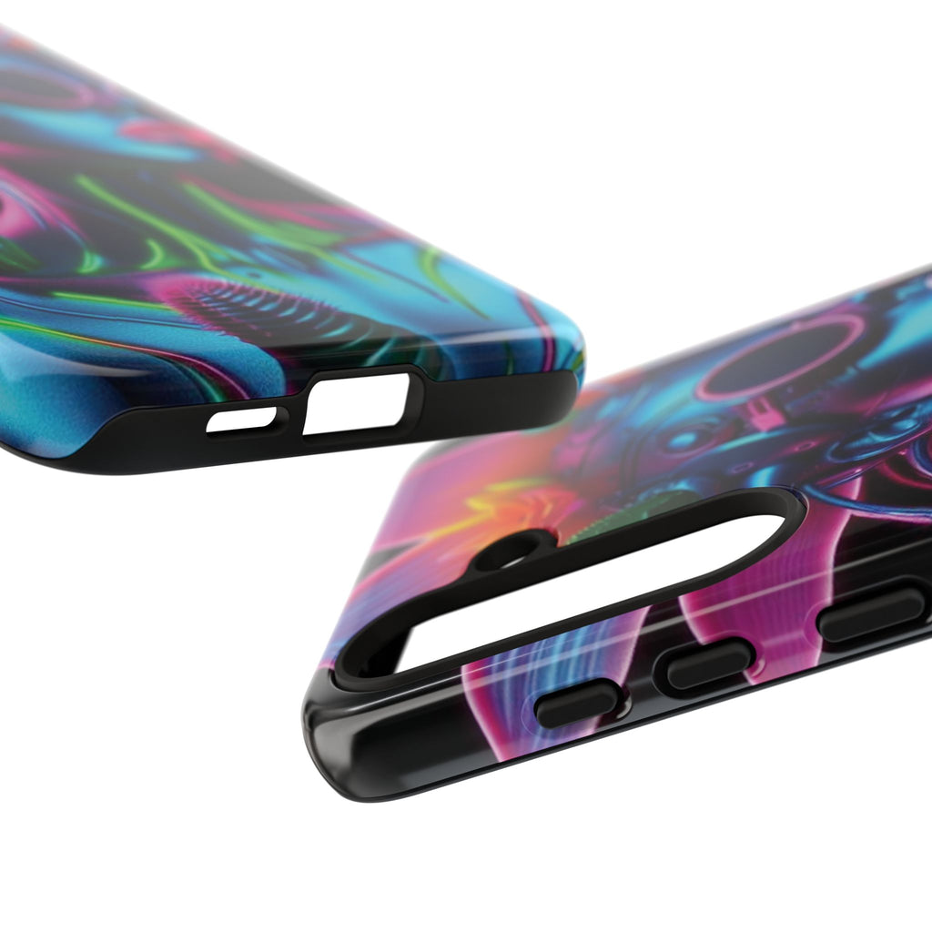 Neon Androgen Cactus Flower Tough Phone Case for iPhone, Galaxy, or Google Pixel