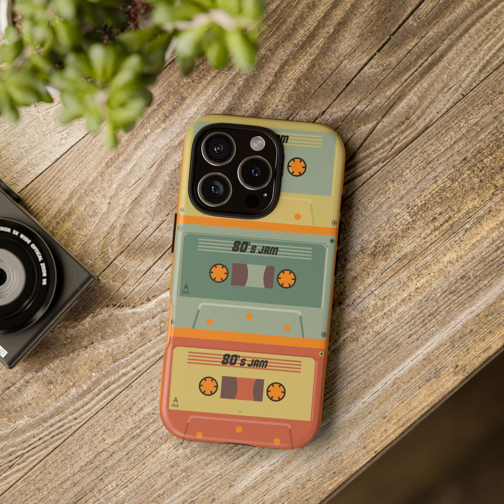 Retro 80's Jam RG Tough Phone Case for iPhone, Galaxy, or Google PIXEL