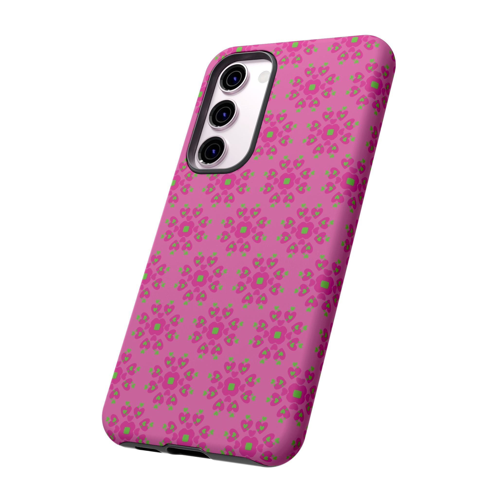 Floresta Heart Pink Tough Phone Case iPhone, Galaxy, or Google Pixel