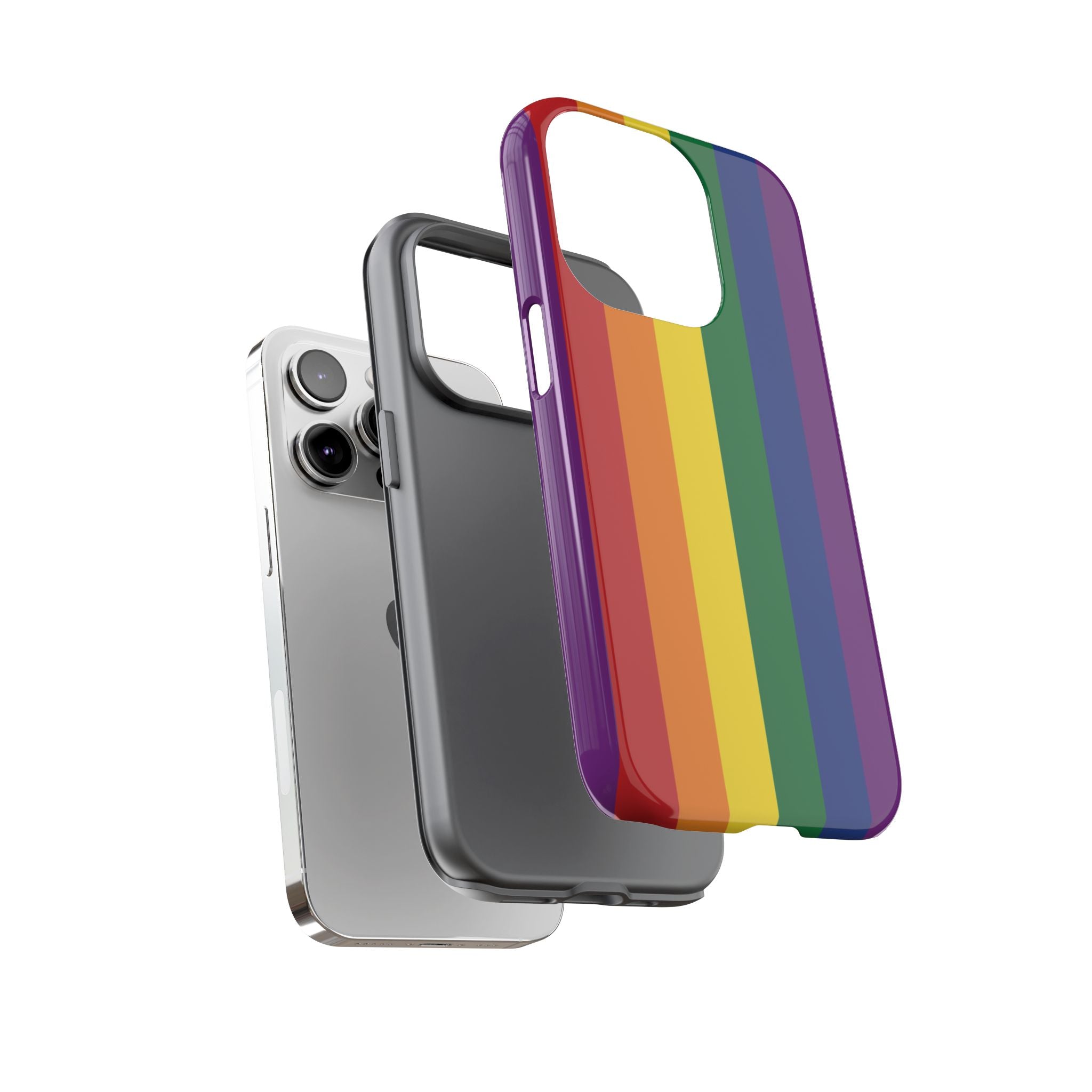LGBTQ Rainbow Flag Tough Phone Case for iPhone, Galaxy, or Google Pixel