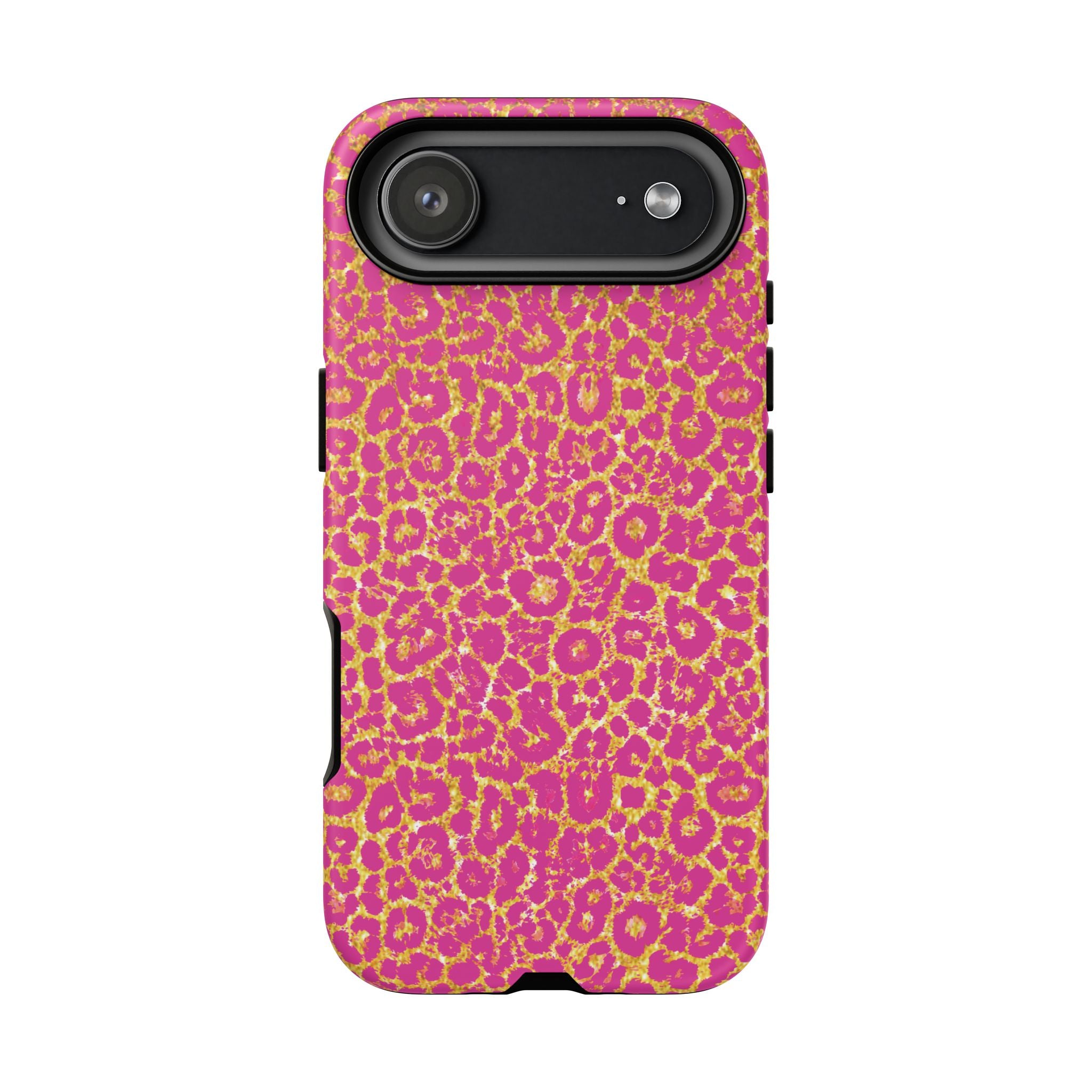 Pink Gold Leopard Tough Case for iPhone, Galaxy, or Google Pixel