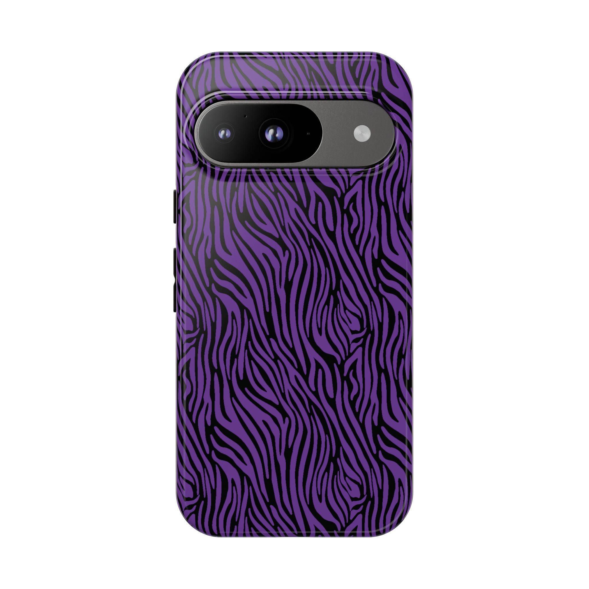 Purple Zebra Tough Phone Case for iPhone, Galaxy, or Google Pixel