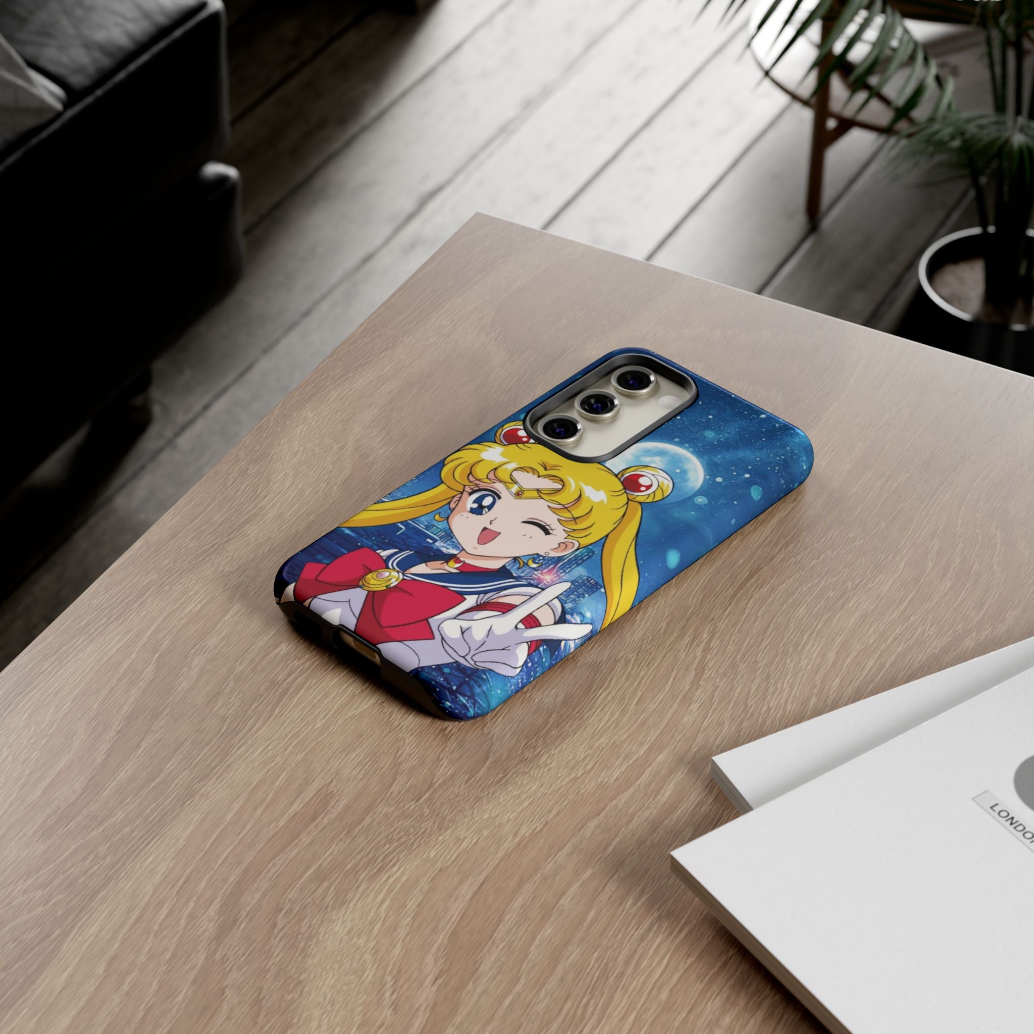 Blue S Moon Tough Case for iPhone, Galaxy, or Google Pixel