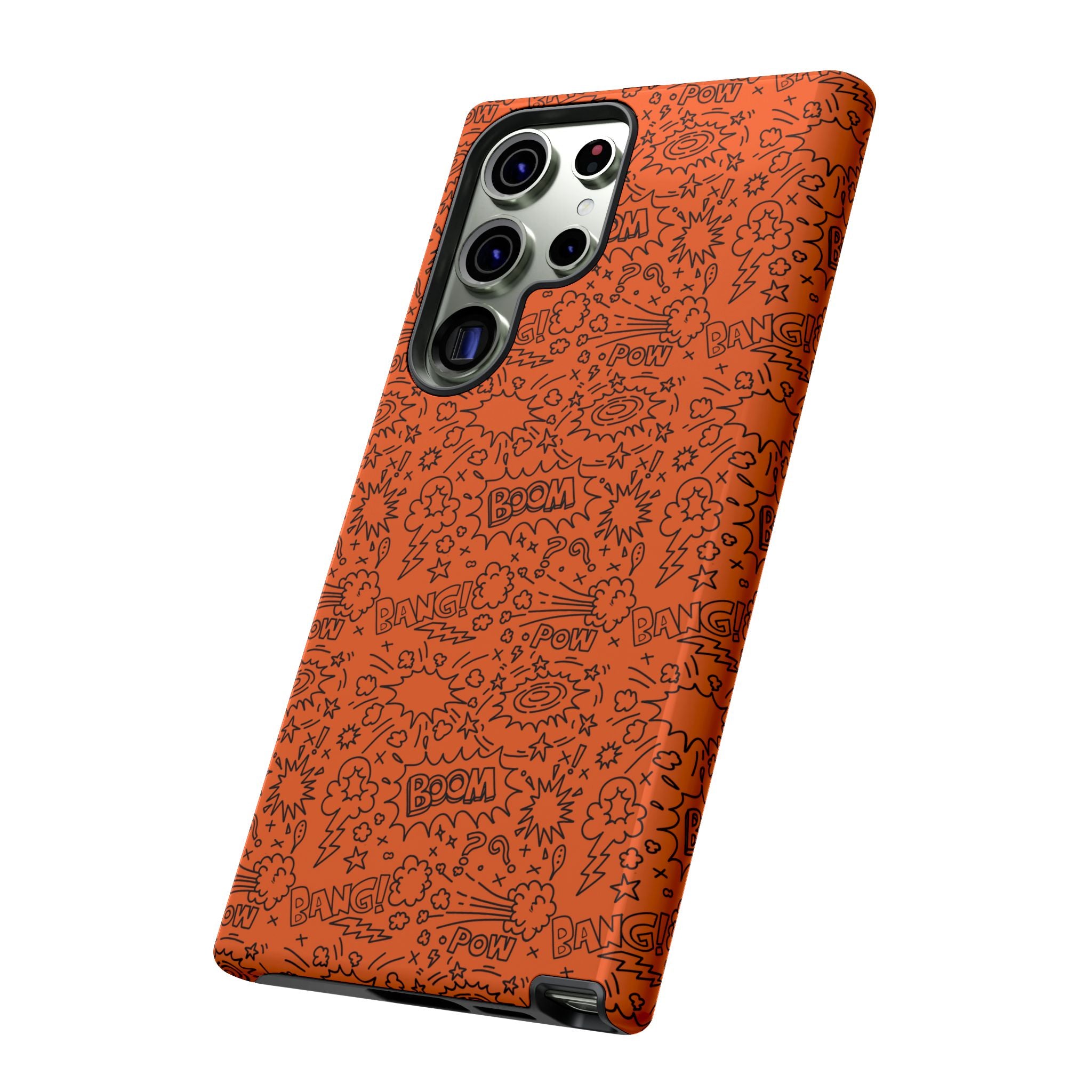 Wow Orange Tough Case for iPhone, Galaxy, or Google Pixel