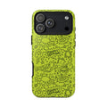 Neon Lime Wow Tough Case for iPhone, Galaxy, or Google Pixel