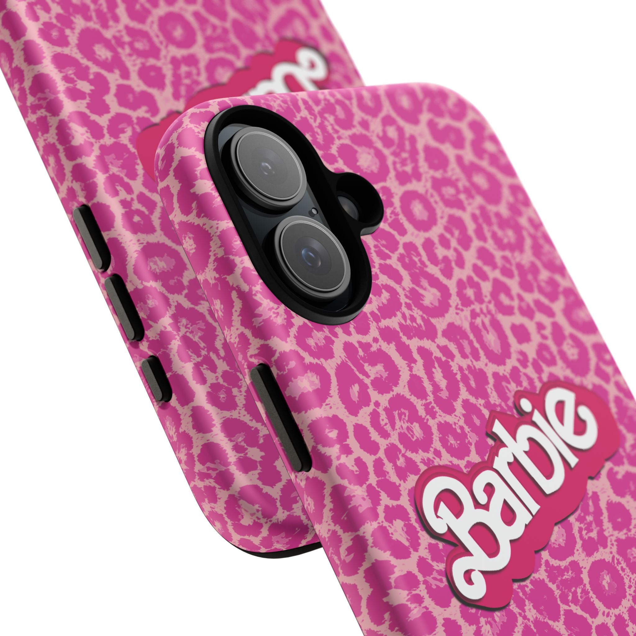 Hot Neon Pink Leopard Barb Tough Phone Case iPhone, Galaxy, or Google Pixel
