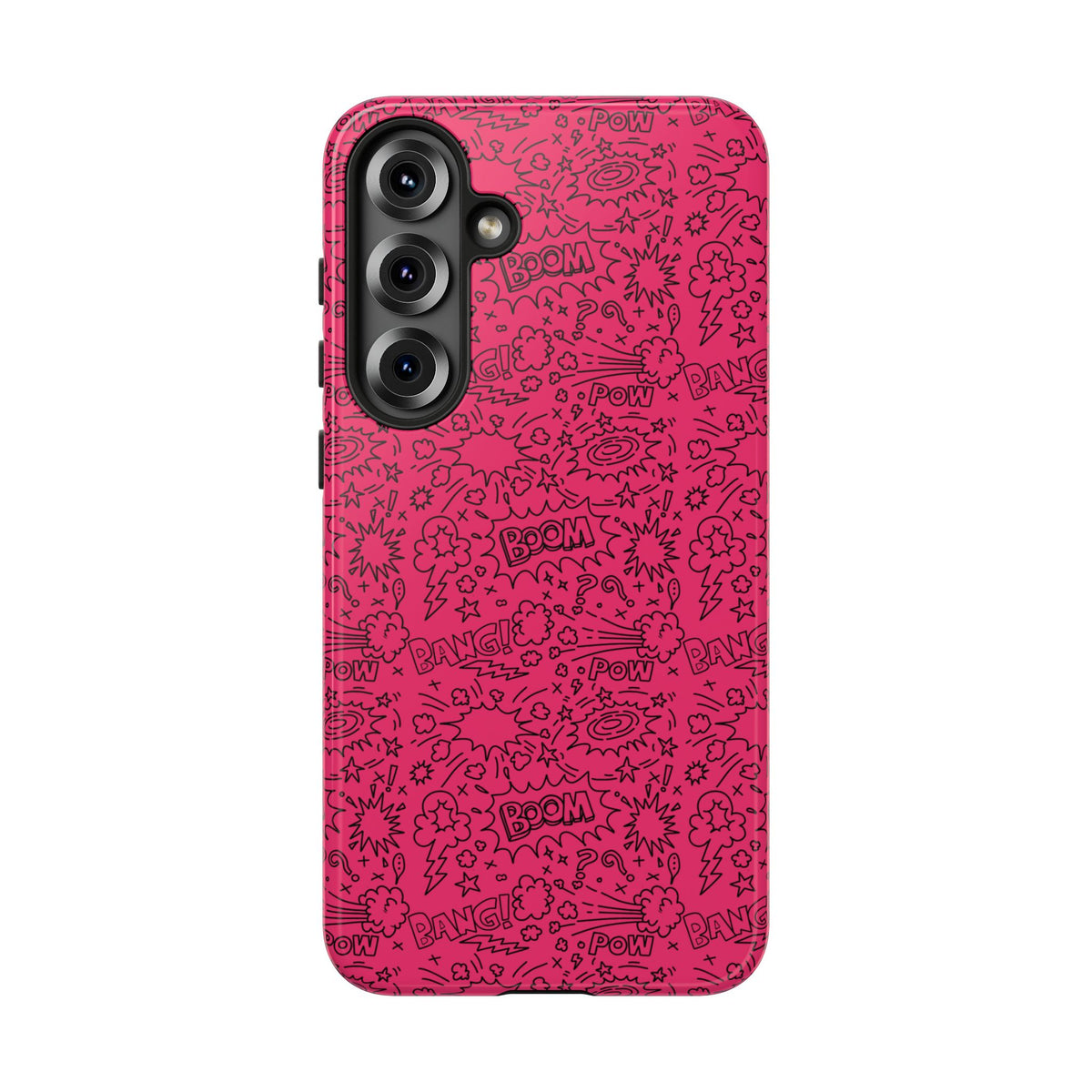 Pink Wow Tough Case for iPhone, Galaxy, or Google Pixel