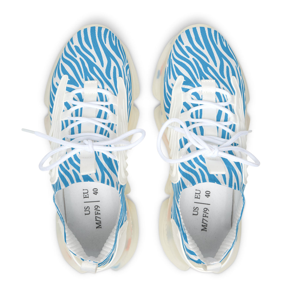Blue Zebra Women's Mesh Sneakers