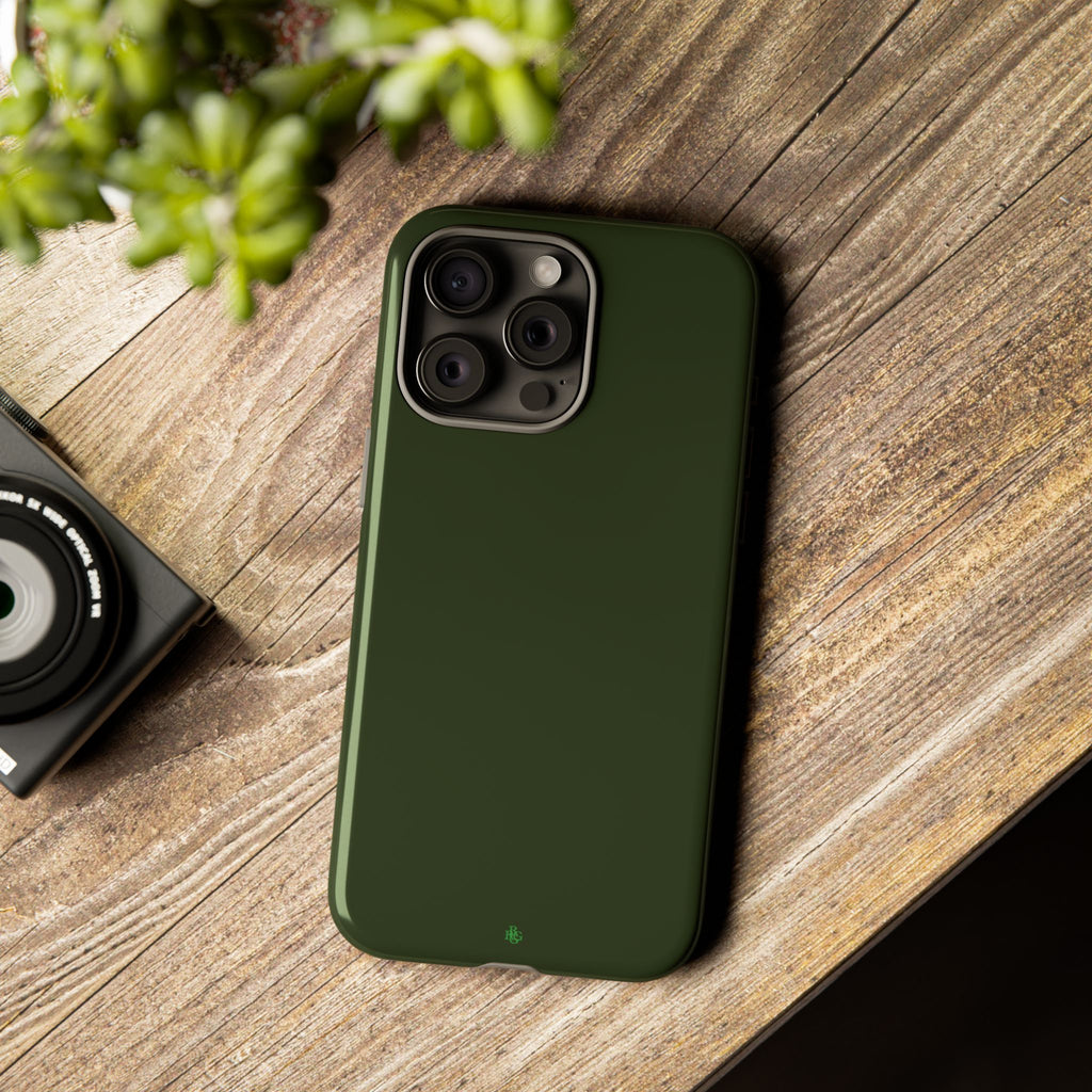 Olive Green Tough Phone Case for iPhone, Galaxy and Google Pixel